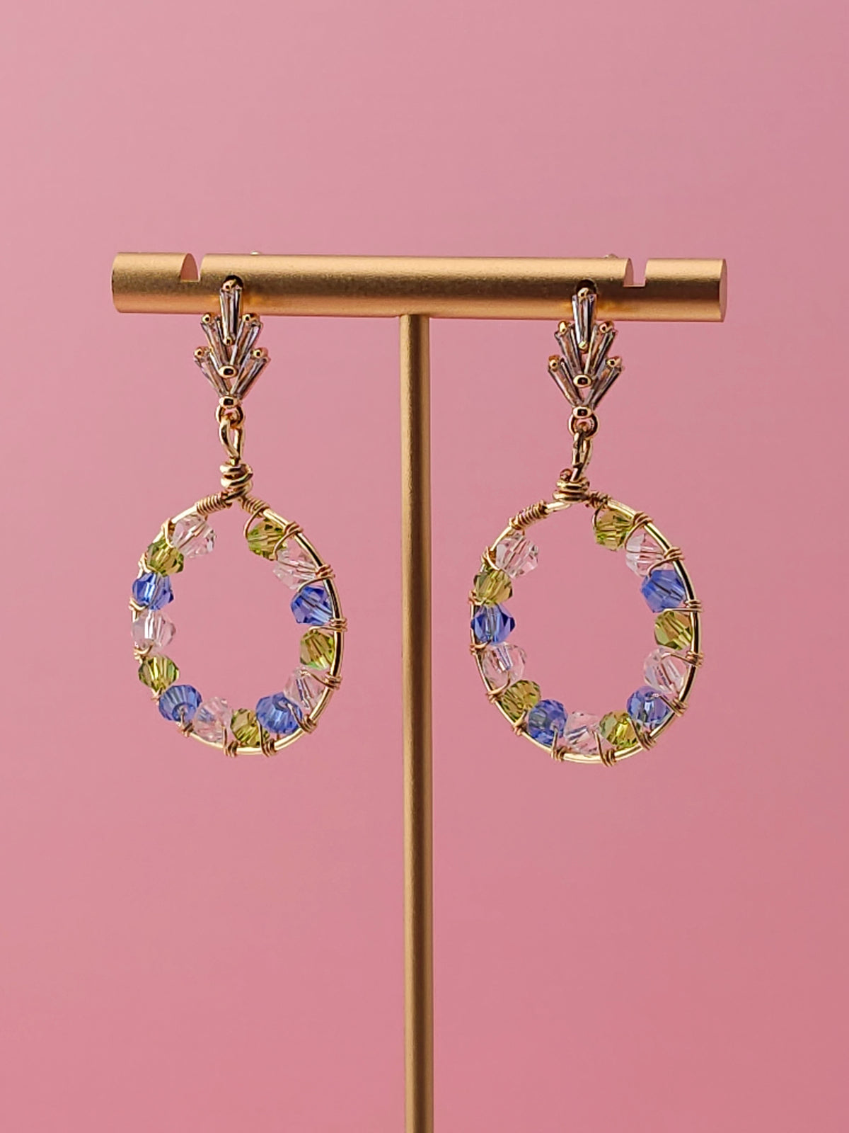 The Petals & Puddles Drops | Nature-Inspired 18k Gold Plated Jewellery