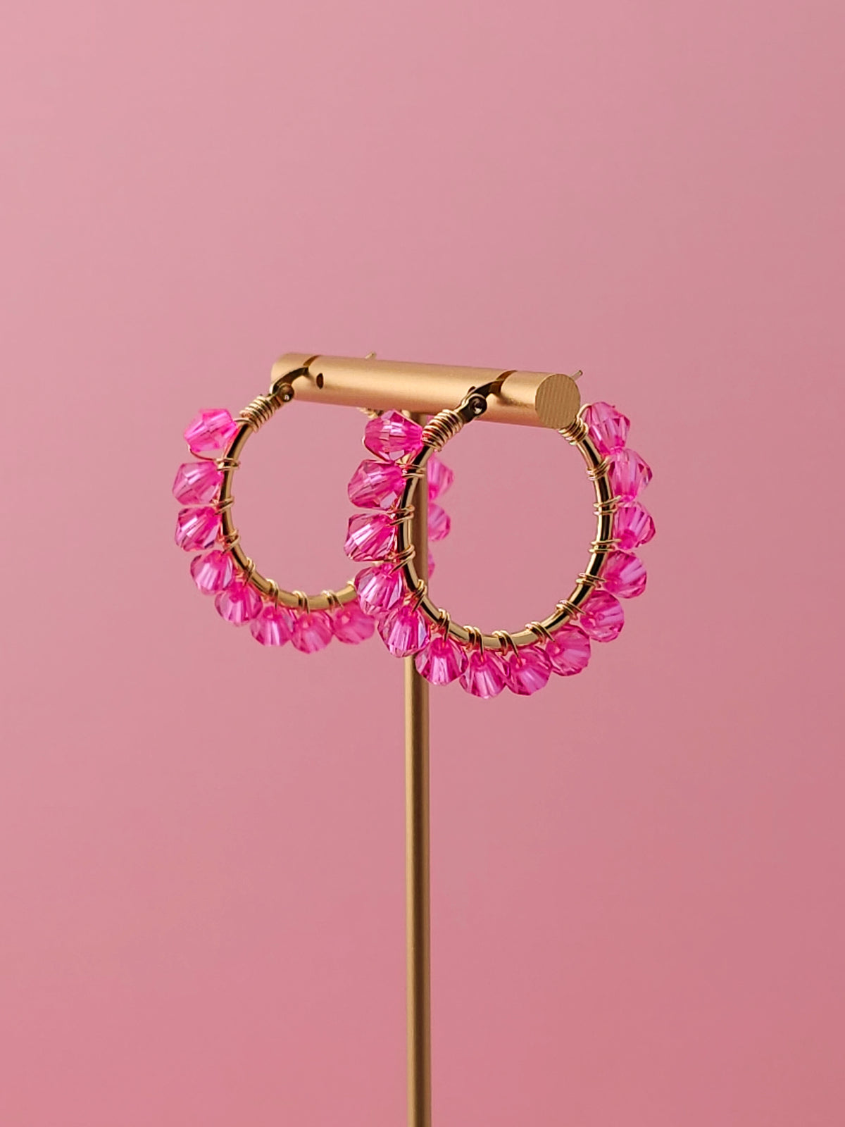 The Botanical Halo Hoops | Nature-Inspired 18k Gold Plated Jewellery