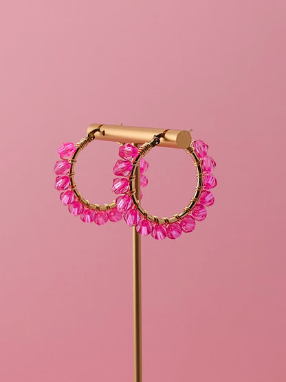 The Botanical Halo Hoops | Nature-Inspired 18k Gold Plated Jewellery
