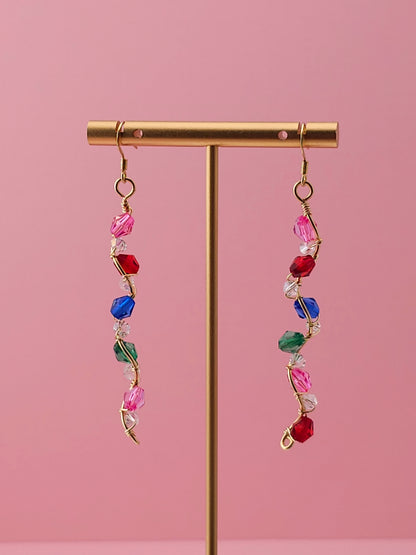 The Winding Vine Drops | Nature-Inspired 18k Gold Plated Jewellery