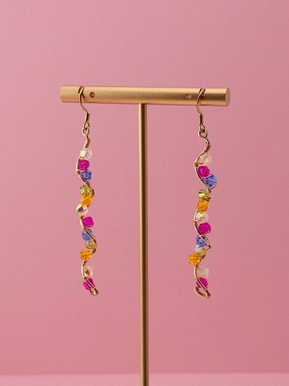 The Ascending Flora Drops | Nature-Inspired 18k Gold Plated Jewellery
