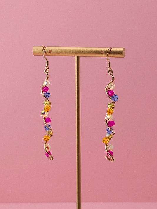 The Ascending Flora Drops | Nature-Inspired 18k Gold Plated Jewellery