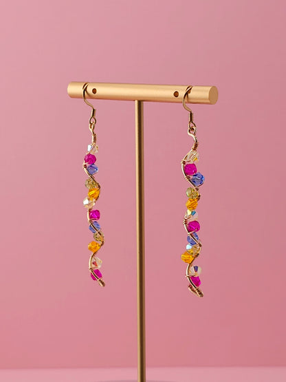 The Ascending Flora Drops | Nature-Inspired 18k Gold Plated Jewellery