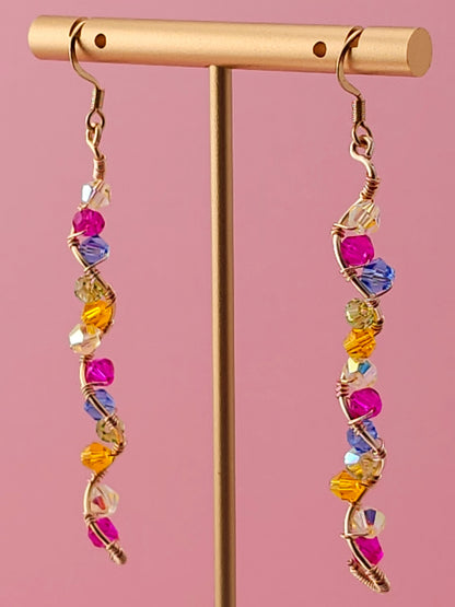 The Ascending Flora Drops | Nature-Inspired 18k Gold Plated Jewellery