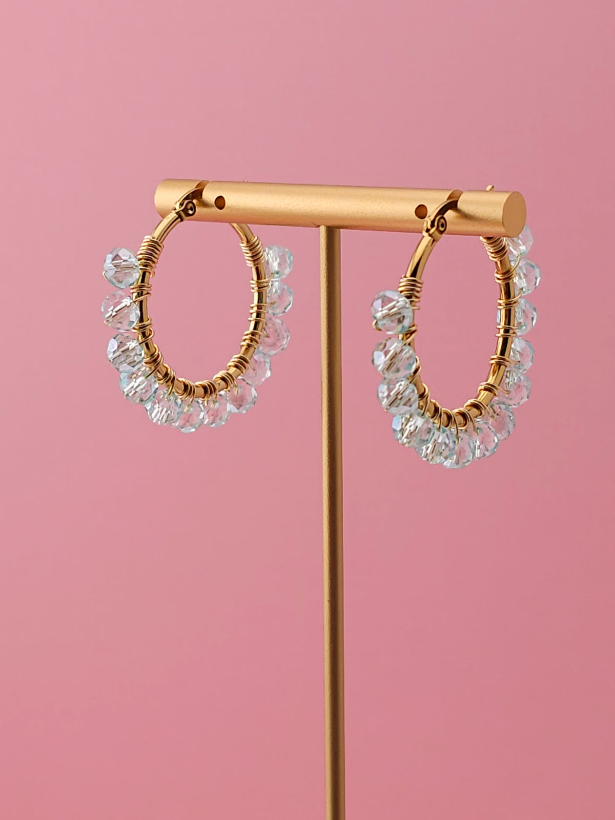 The Bluebell Hoops | Nature-Inspired 18k Gold Plated Jewellery