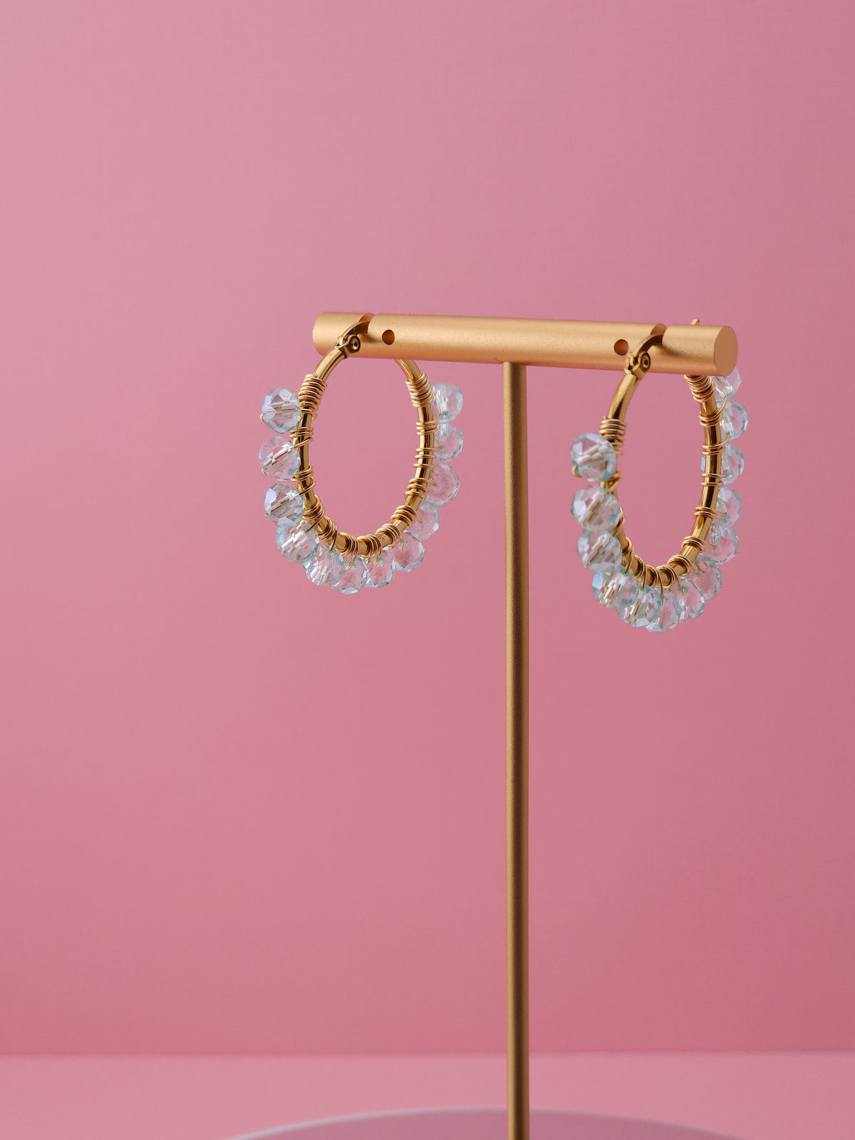 The Bluebell Hoops | Nature-Inspired 18k Gold Plated Jewellery
