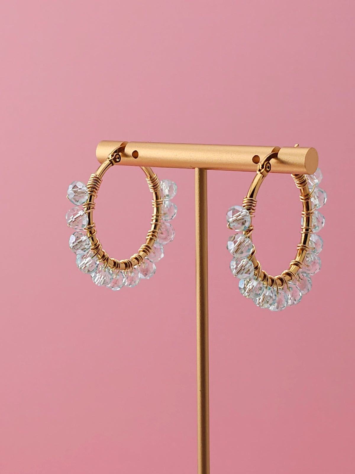 The Bluebell Hoops | Nature-Inspired 18k Gold Plated Jewellery