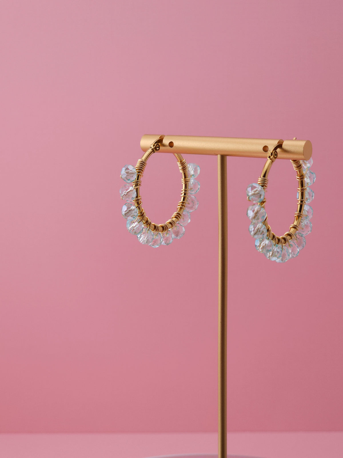 The Bluebell Hoops | Nature-Inspired 18k Gold Plated Jewellery