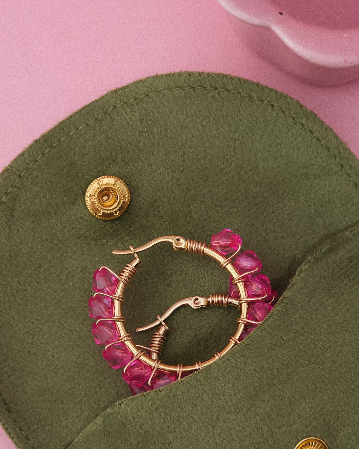 The Botanical Halo Hoops | Nature-Inspired 18k Gold Plated Jewellery