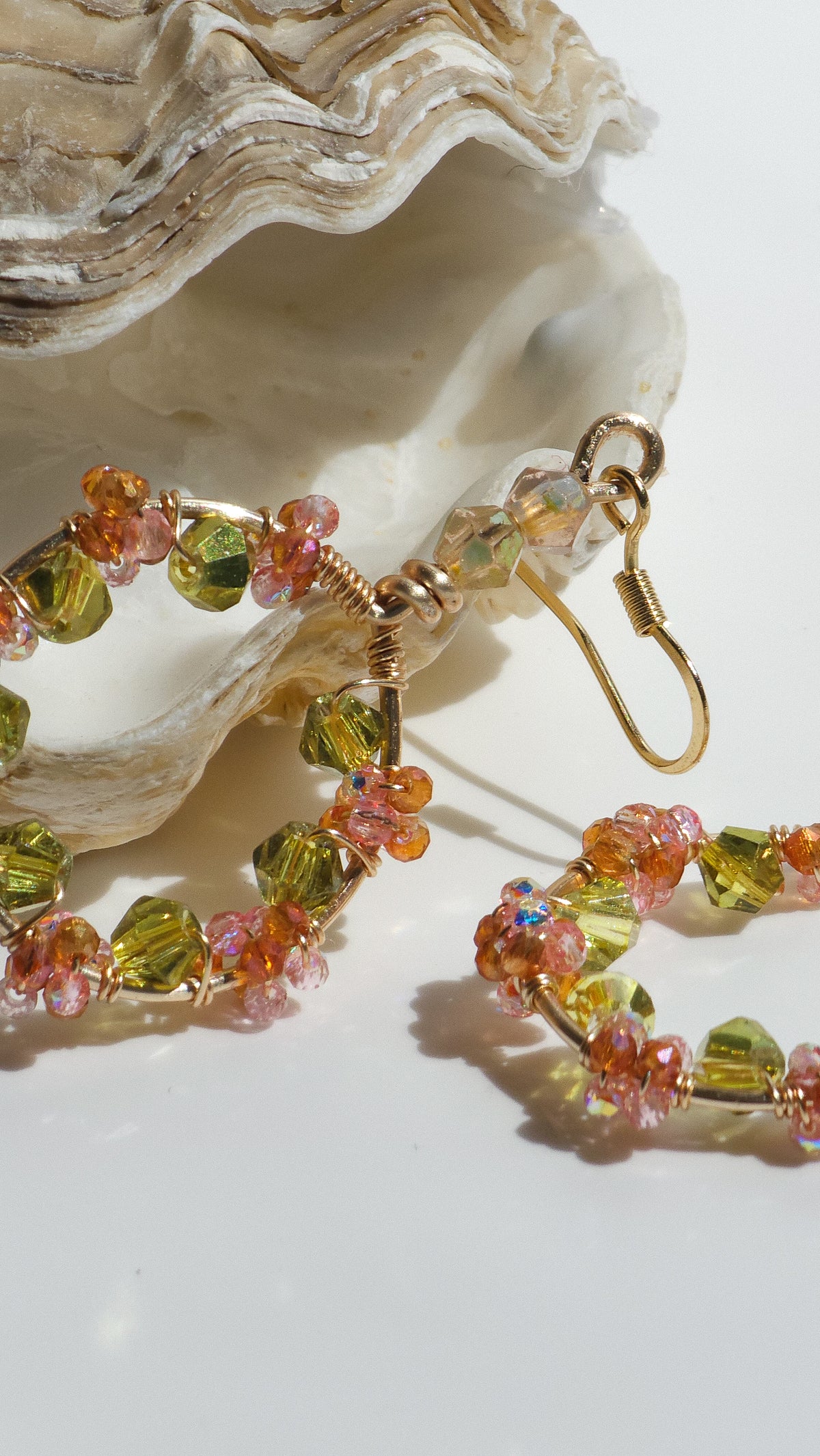 The Tidal Flora Hoops | Nature-Inspired 18k Gold Plated Jewellery