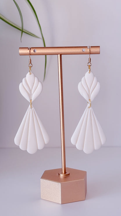 The Bridal Dress Clay Earring