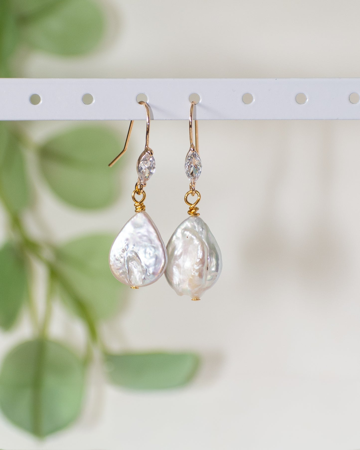 Bridal Tear Drops: Simple Bridal Earrings