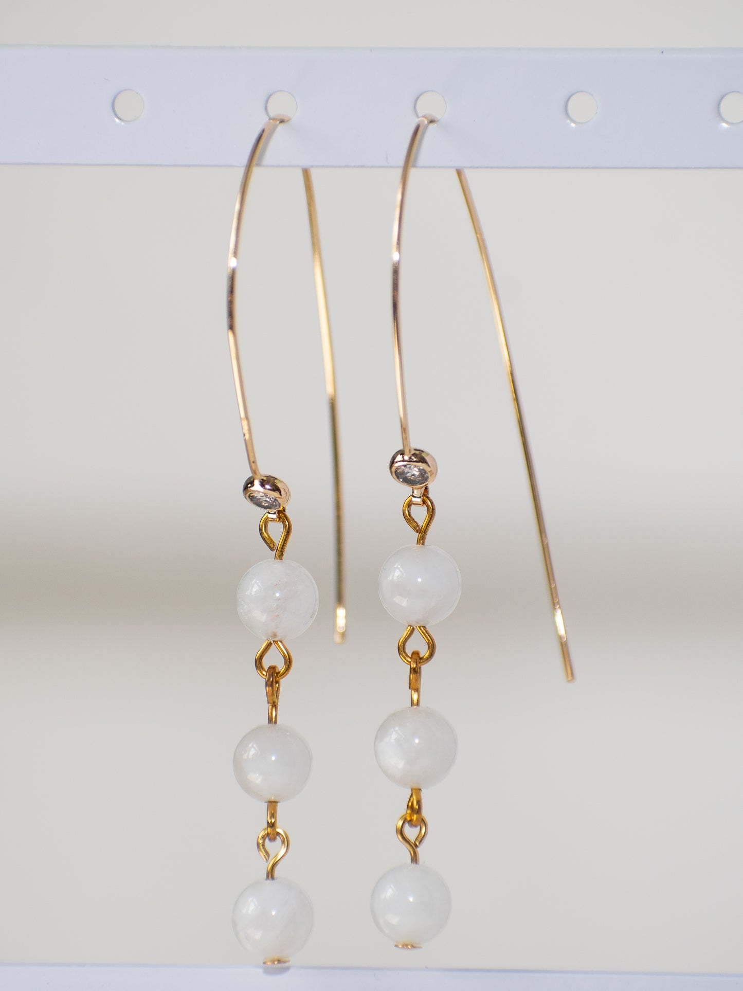 Bridal Rain Drops: Moonstone Bridal, Bridesmaids, Bridal Party Earrings