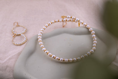 The Seraphina Pearl Drop Hoops