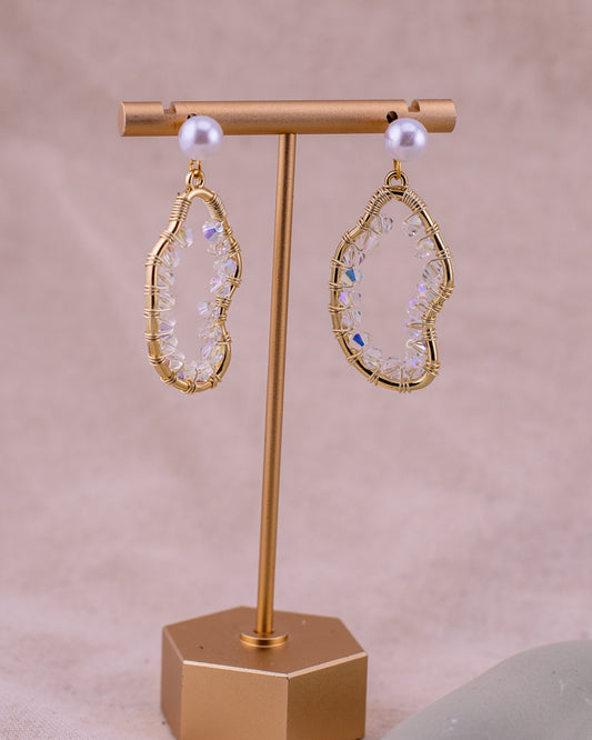 The Prism Heart Aura Studs