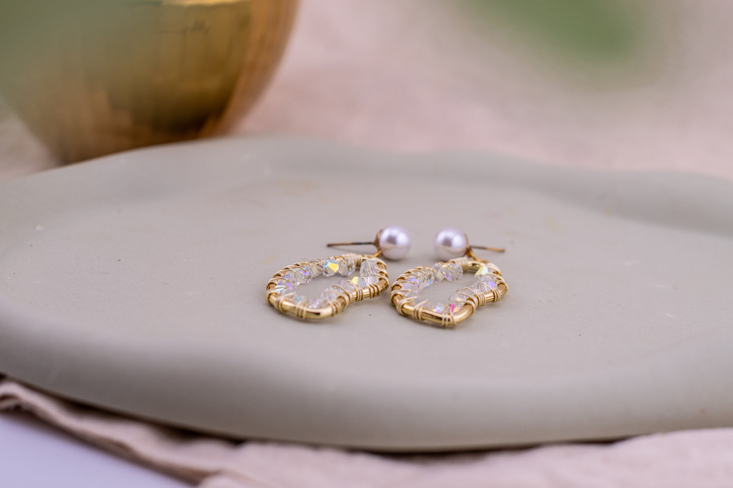 The Prism Heart Aura Studs