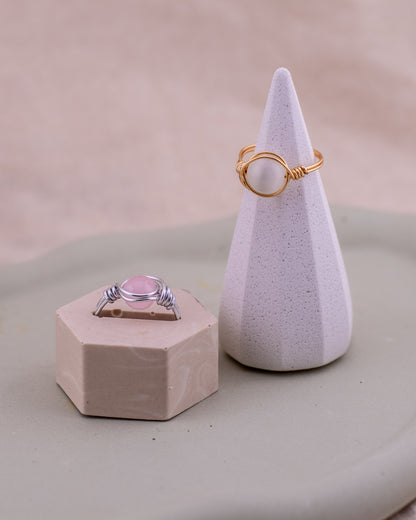 The Lunar Halo Wire-Wrapped Ring