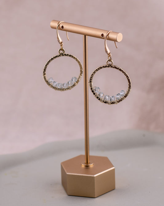 The Stardust Glacier Hoop Earrings