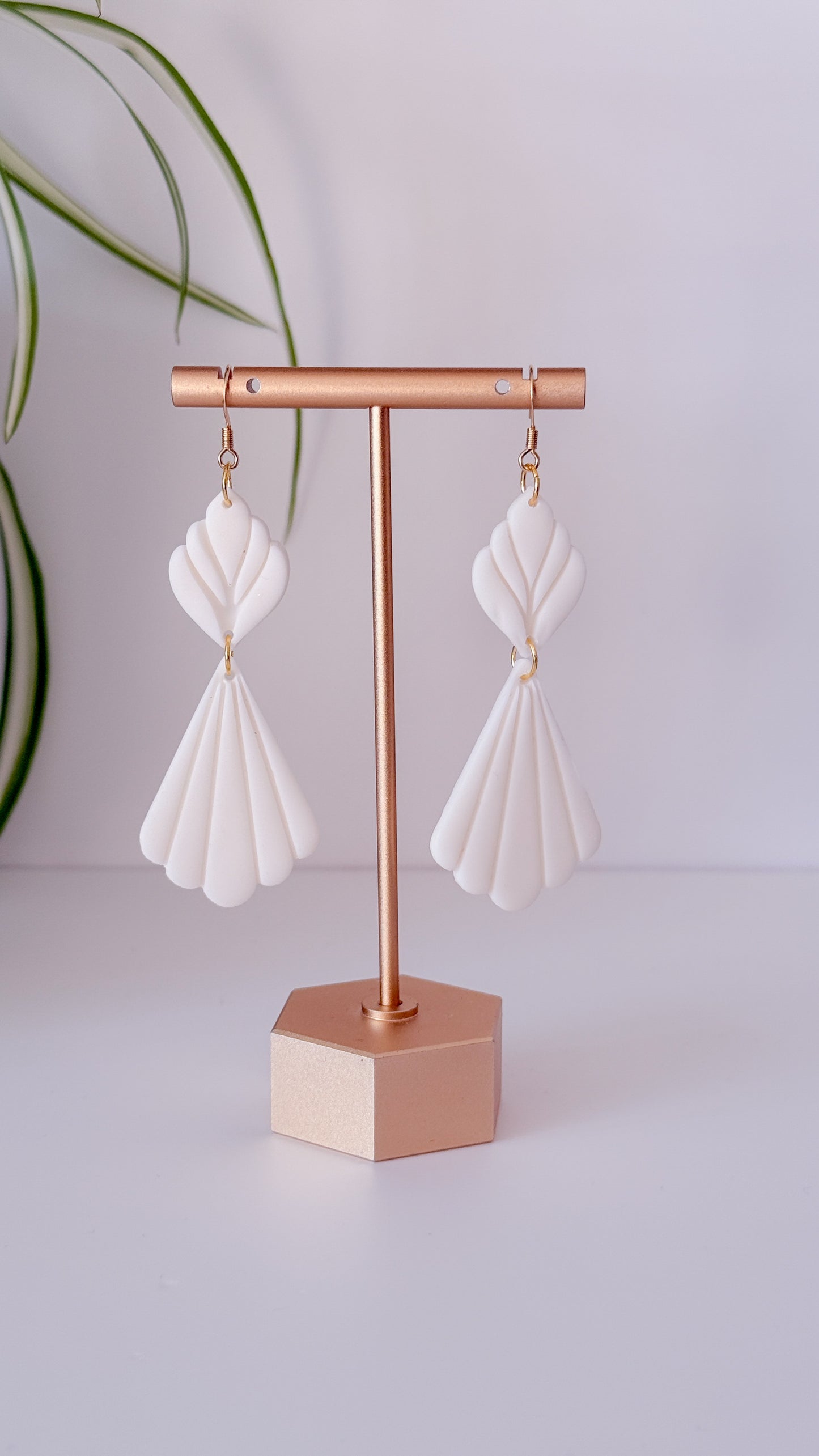 The Bridal Dress Clay Earring