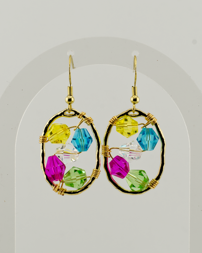 Colourful Clusters: Clusters of Glass in the Perfect Bold Earrings