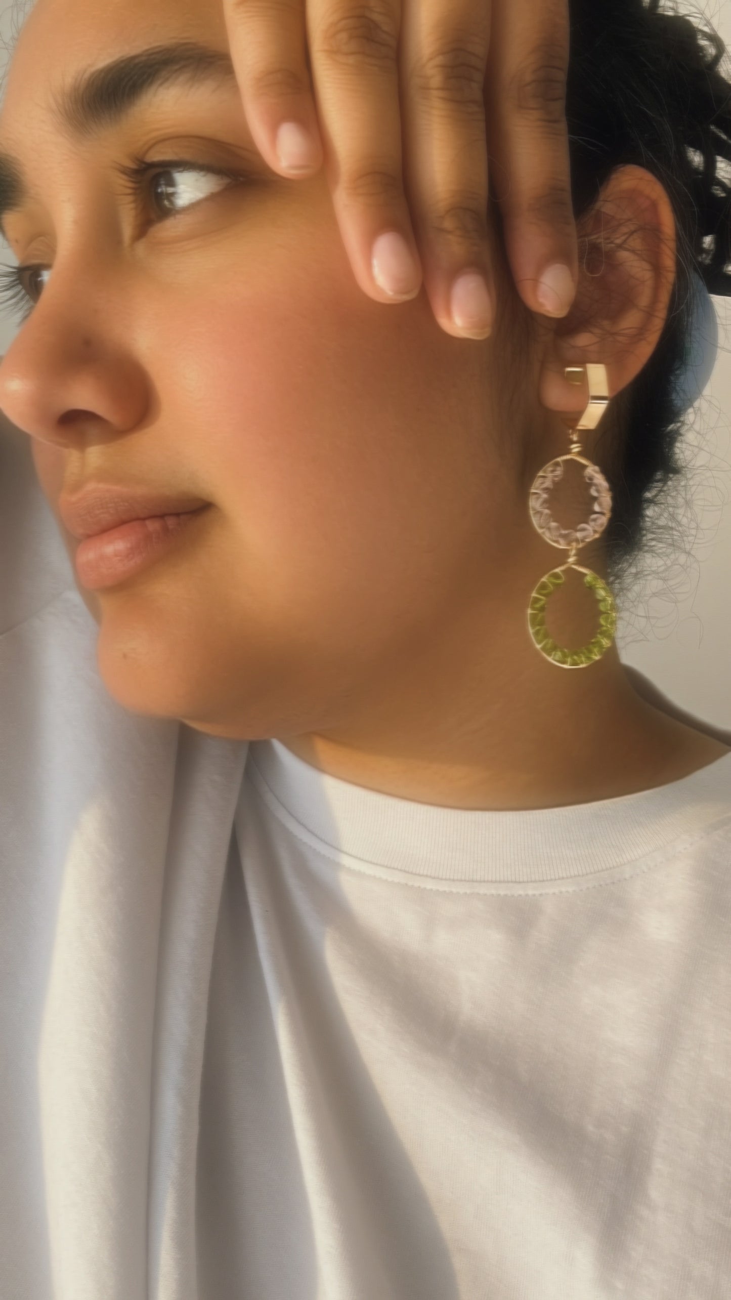 Double Royal Rounds: A One of a Kind Exquisite Glass Earrings