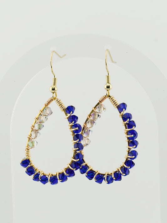 Tear Drop Double Wrap: Exquisite Glass Jewellery