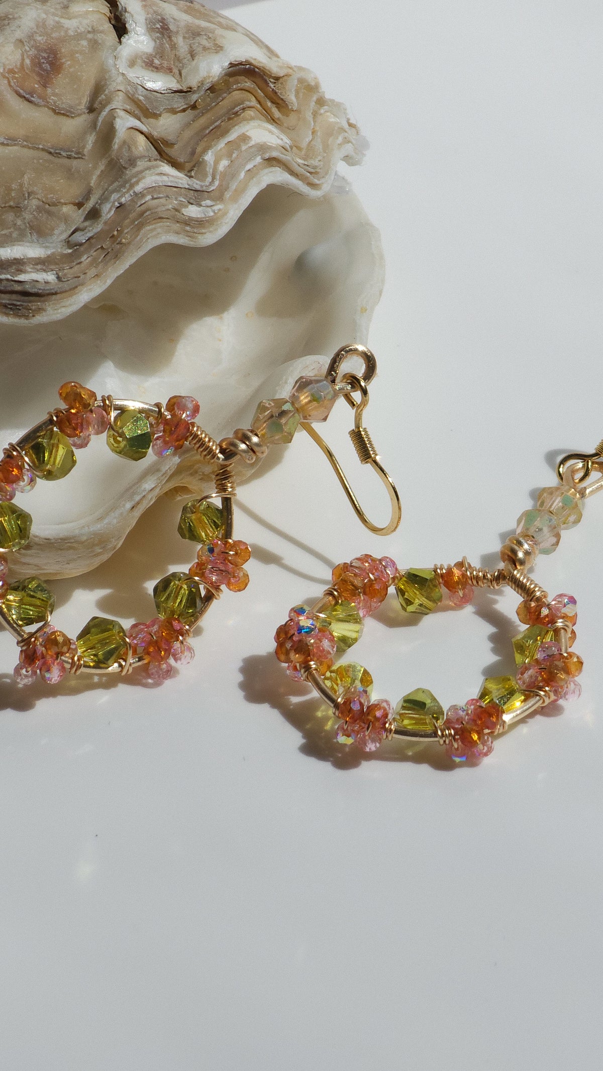 The Tidal Flora Hoops | Nature-Inspired 18k Gold Plated Jewellery