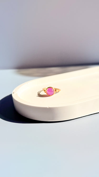 Candy Colour Wire Wrapped Rings