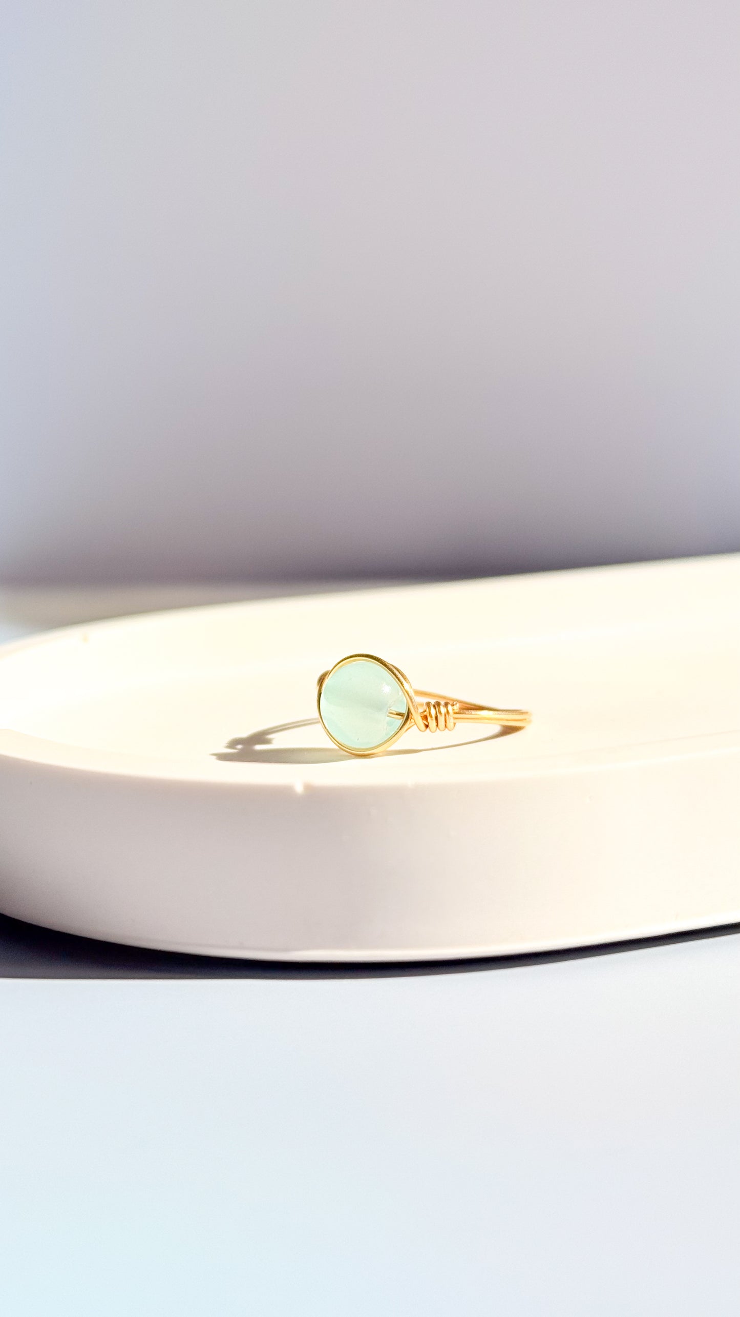 Candy Colour Wire Wrapped Rings
