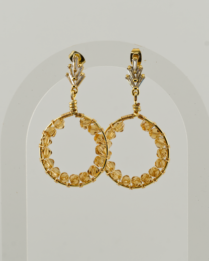 Royal Round: Lightweight, Colourful, Bold Earrings for Everyday Wear or Special Occasions