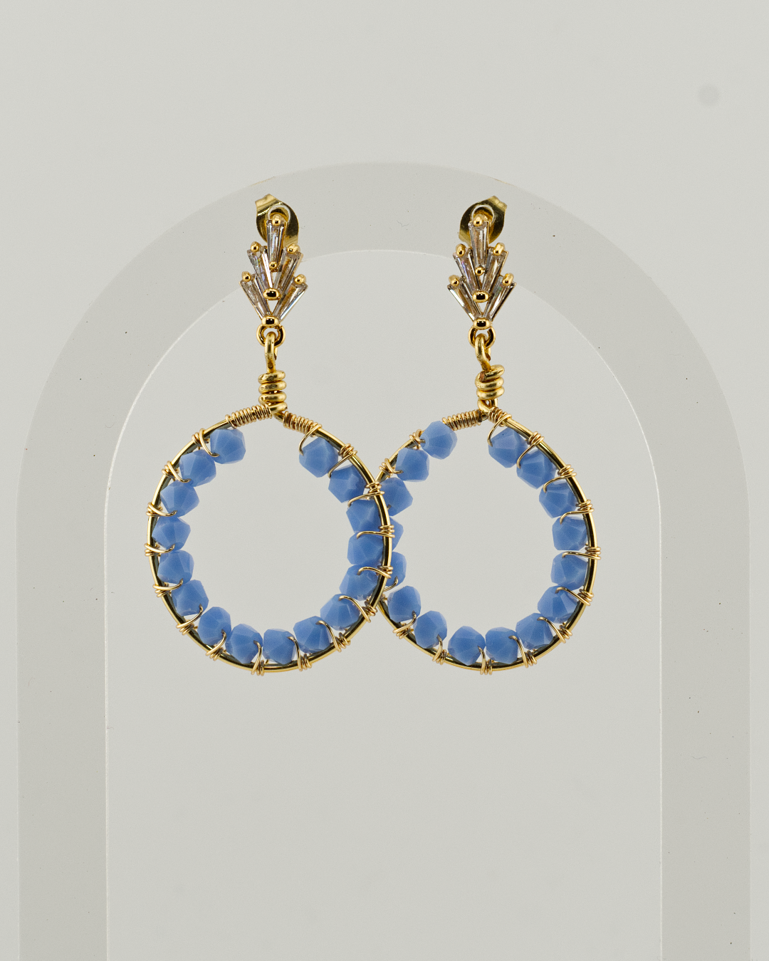 Royal Round: Lightweight, Colourful, Bold Earrings for Everyday Wear or Special Occasions