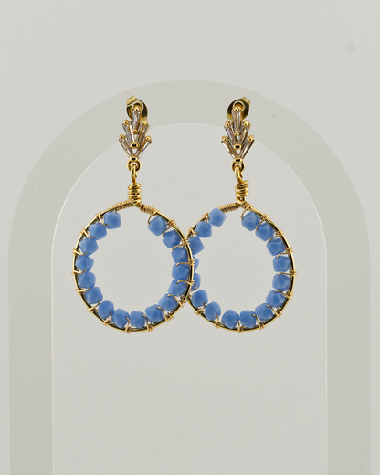 Royal Round: Lightweight, Colourful, Bold Earrings for Everyday Wear or Special Occasions