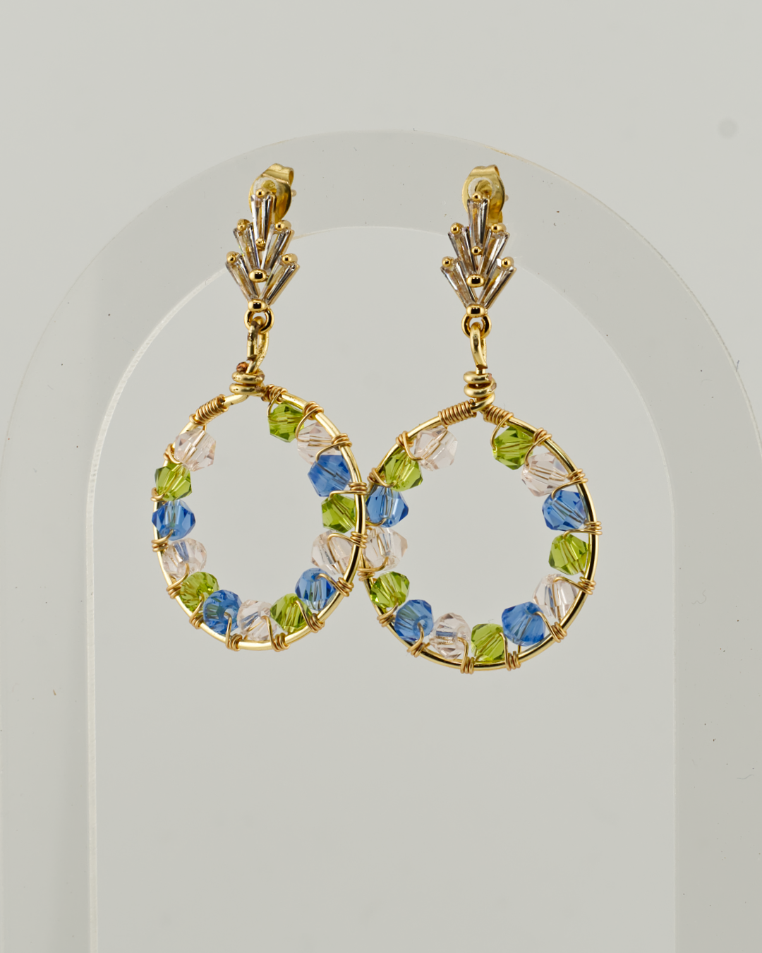 Royal Round: Lightweight, Colourful, Bold Earrings for Everyday Wear or Special Occasions
