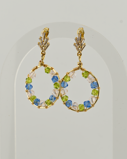 Royal Round: Lightweight, Colourful, Bold Earrings for Everyday Wear or Special Occasions
