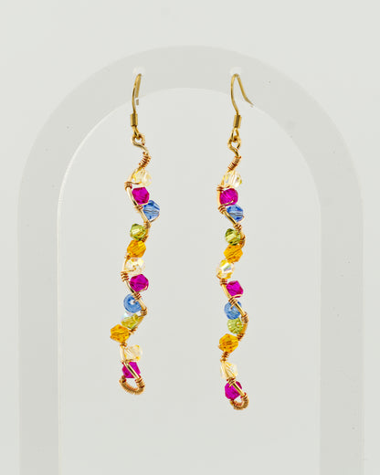 Barbie Vibes: Colourful Glass Earrings