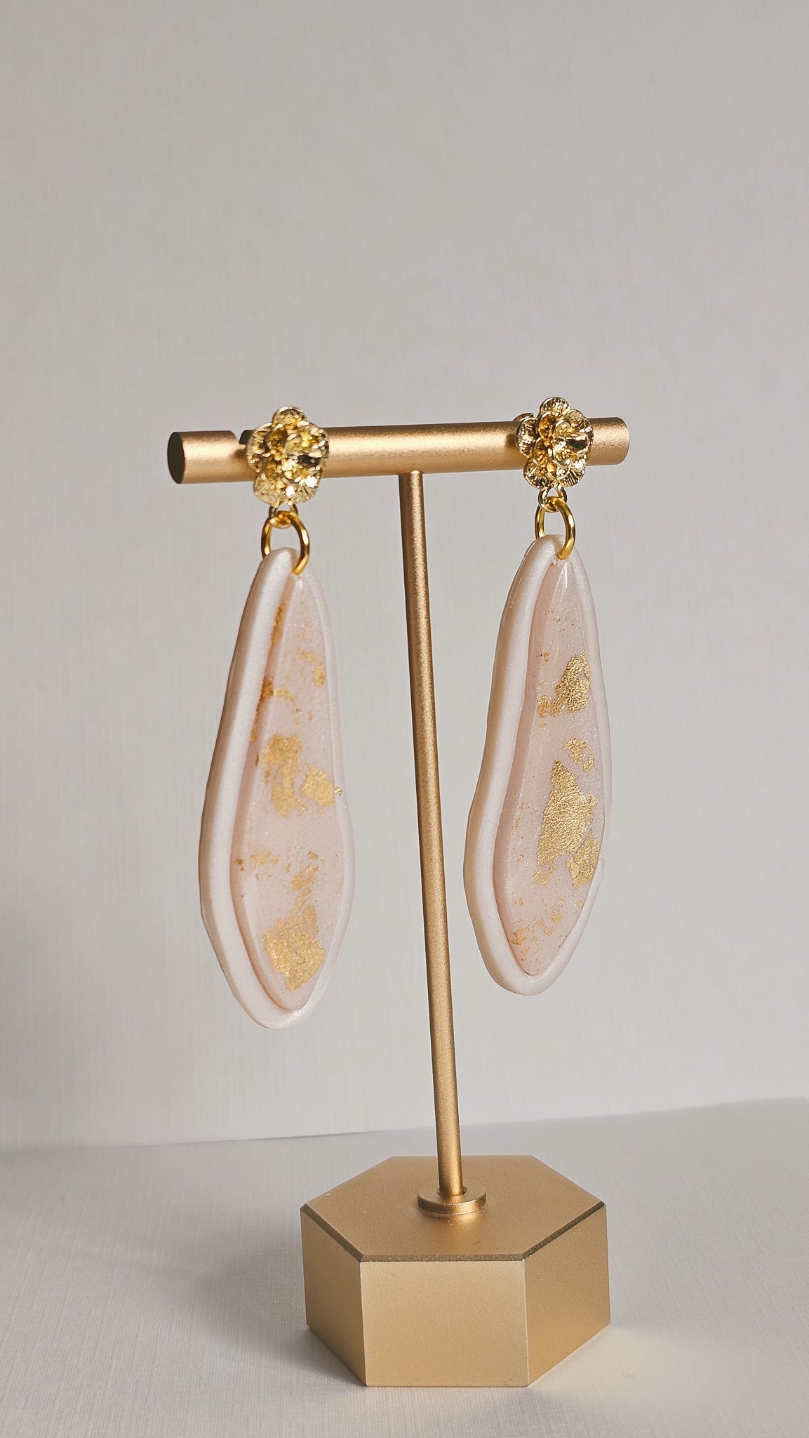 Florabundance Gold Leaf Resin Drops | 18k Gold Plated - The Eighth Hour Studio