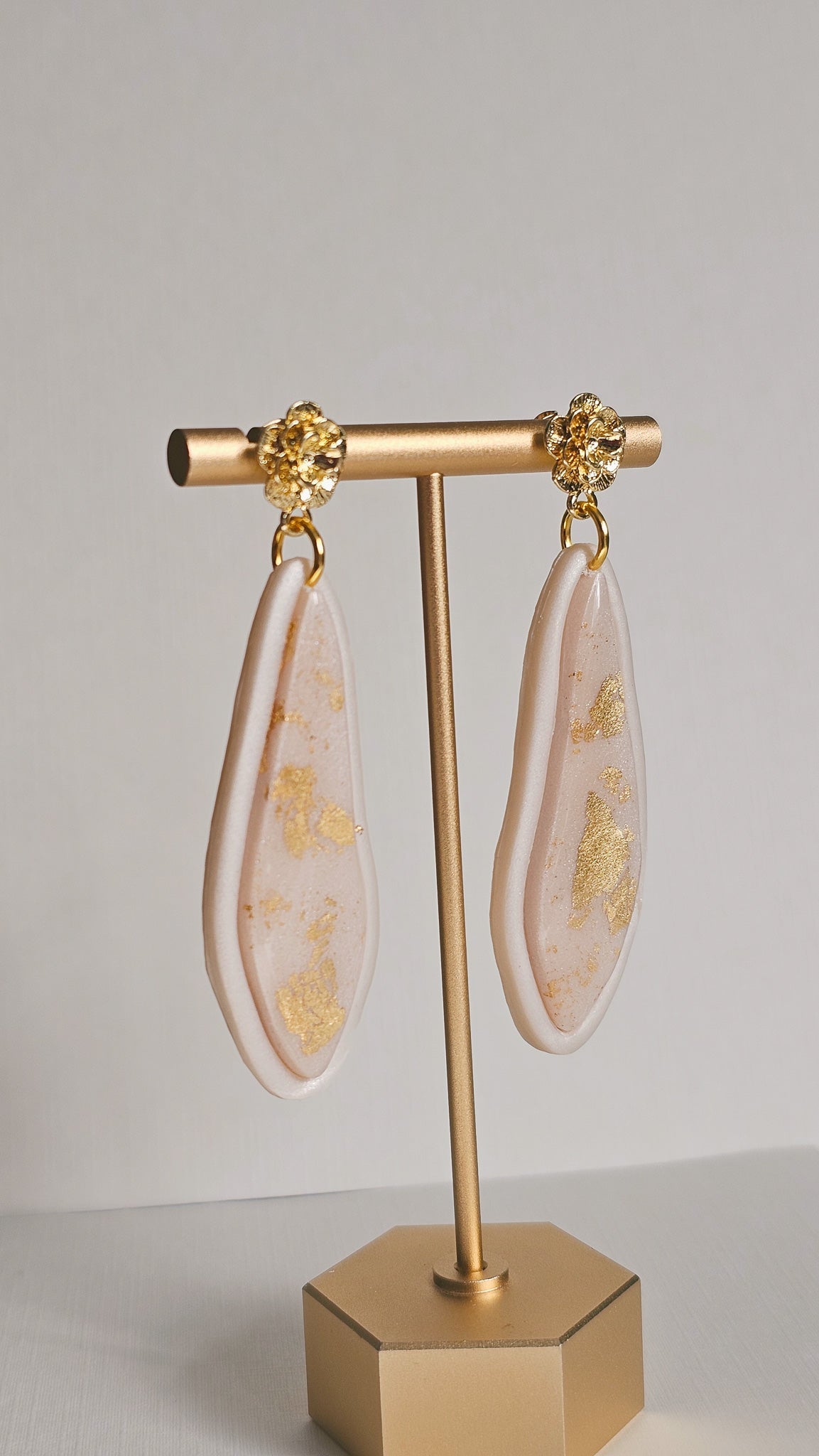 Florabundance Gold Leaf Resin Drops | 18k Gold Plated - The Eighth Hour Studio