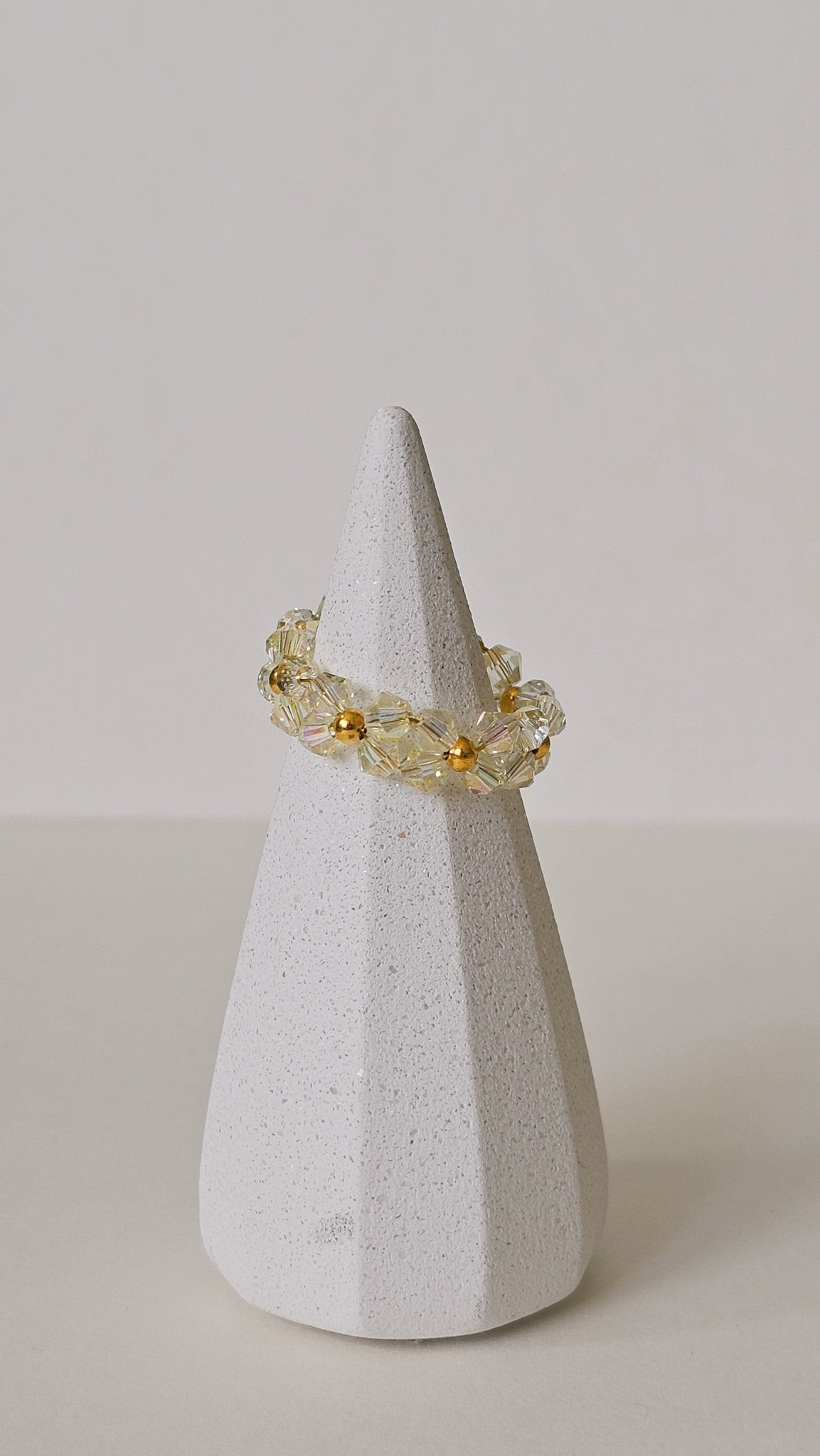 Iris Shimmer Ring | Hand - Wired Crystal Glass - The Eighth Hour Studio