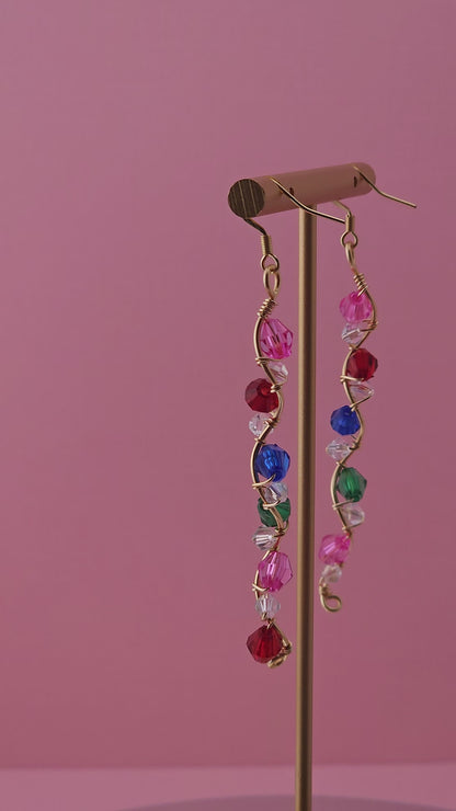 The Winding Vine Drops | Nature-Inspired 18k Gold Plated Jewellery