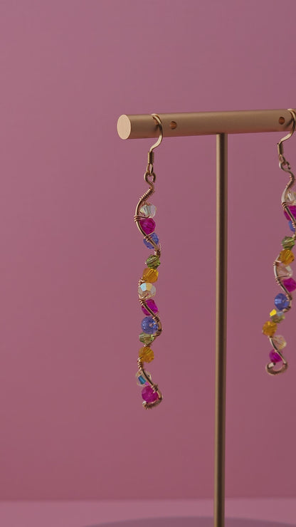 The Ascending Flora Drops | Nature-Inspired 18k Gold Plated Jewellery