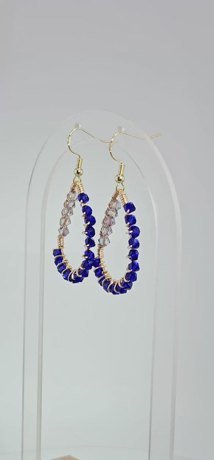 Tear Drop Double Wrap: Exquisite Glass Jewellery