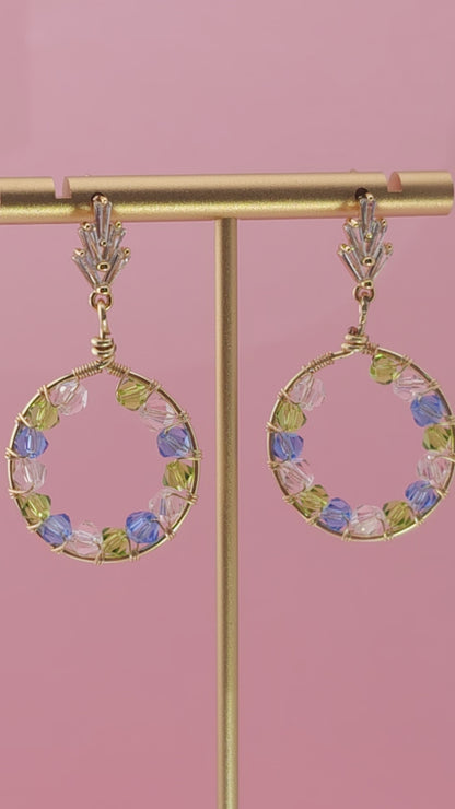 The Petals & Puddles Drops | Nature-Inspired 18k Gold Plated Jewellery