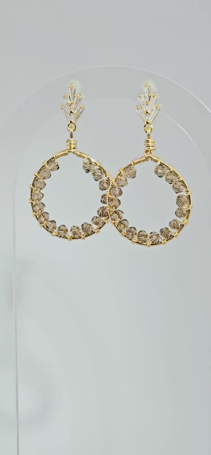Royal Round: Lightweight, Colourful, Bold Earrings for Everyday Wear or Special Occasions