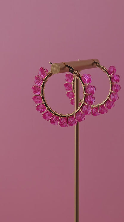 The Botanical Halo Hoops | Nature-Inspired 18k Gold Plated Jewellery