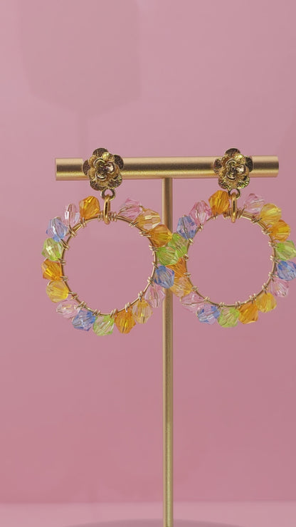 The Matriarch Bloom Drops | Nature-Inspired 18k Gold Plated Jewellery