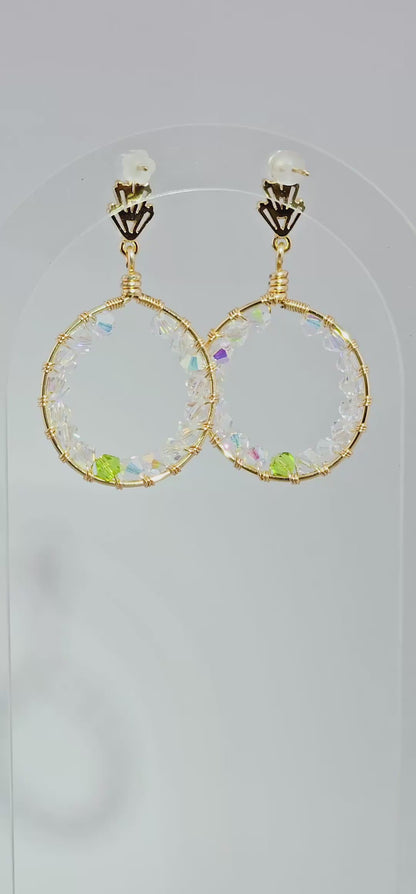 Royal Round: Lightweight, Colourful, Bold Earrings for Everyday Wear or Special Occasions