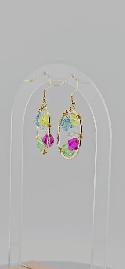 Colourful Clusters: Clusters of Glass in the Perfect Bold Earrings