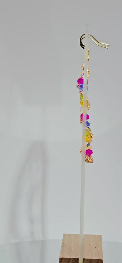 Barbie Vibes: Colourful Glass Earrings