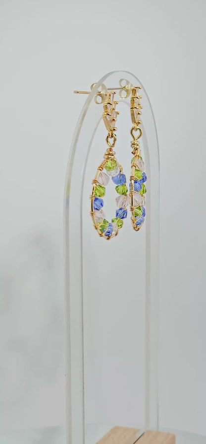 Royal Round: Lightweight, Colourful, Bold Earrings for Everyday Wear or Special Occasions